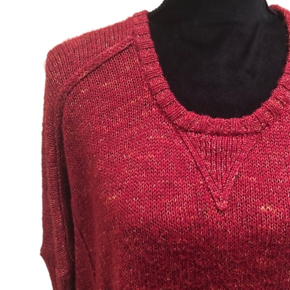 Kersh pullover knit wine colour long sleeve sweater cozy cold wear size medium - Picture 3 of 7